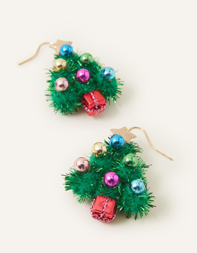 Christmas Tree Earrings, , large