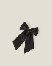 Satin Hair Bow, , large