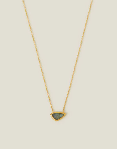 14ct Gold-Plated Labradorite Pendant Necklace, , large