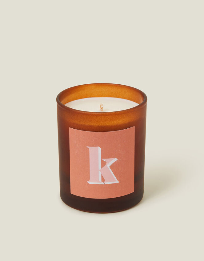 Little Karma Co. Initial Rapeseed and Coconut Glass Candle 150g, Multi (BRIGHTS MULTI), large