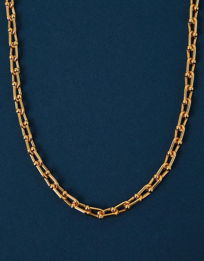 14ct Gold-Plated Chunky Chain Necklace, , large