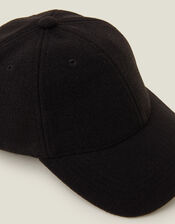 Brushed Baseball Cap, Black (BLACK), large