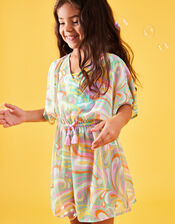 Girls Swirl Kaftan, Multi (BRIGHTS-MULTI), large