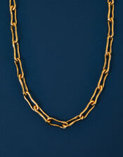 14ct Gold-Plated Molten Link Necklace, , large