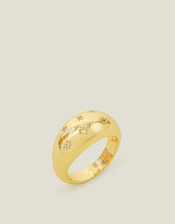 14ct Gold-Plated Celestial Puff Ring, Gold (GOLD), large