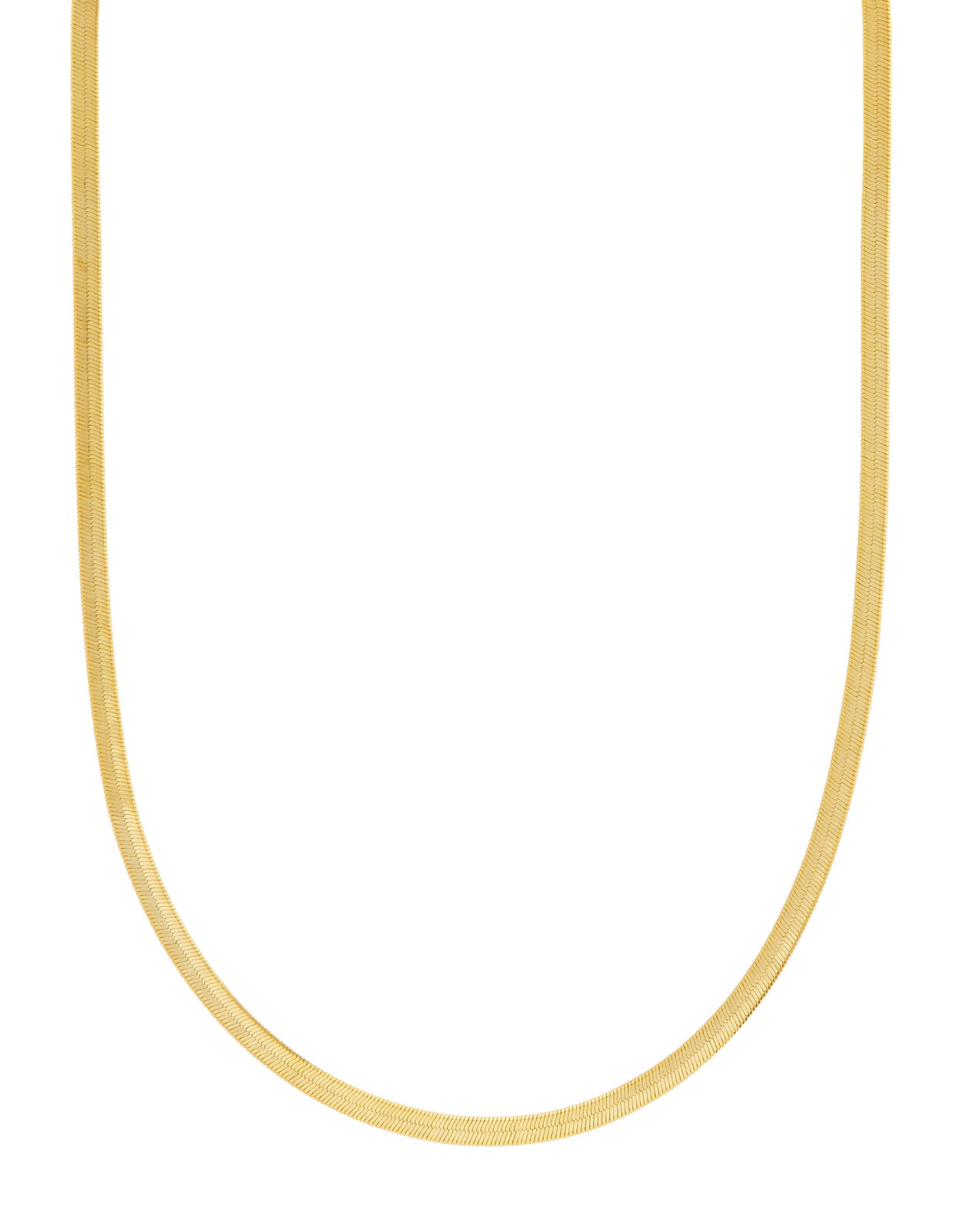 Gold-Plated Snake Chain Necklace