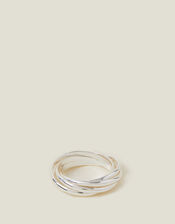 Interlocking Ring, Silver (SILVER), large