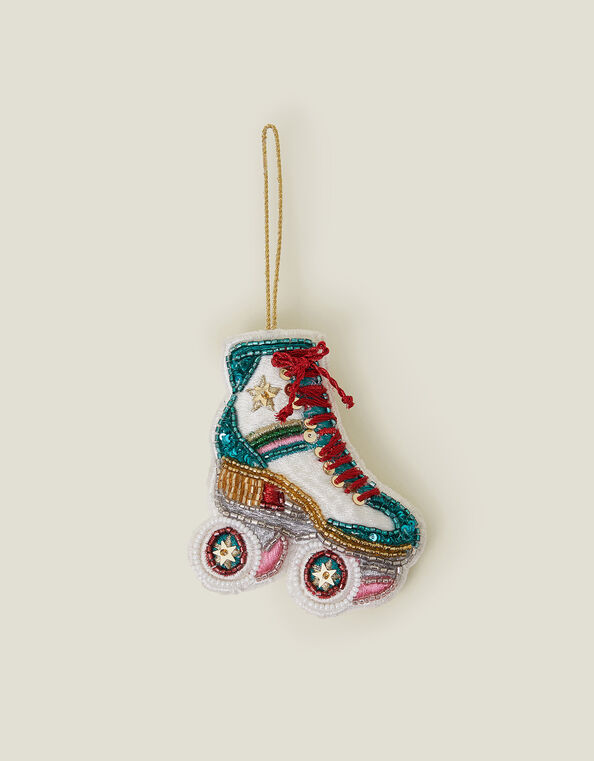 Beaded Roller Skate Christmas Tree Decoration, , large