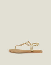 Rome Sparkle Sandals, Gold (GOLD), large
