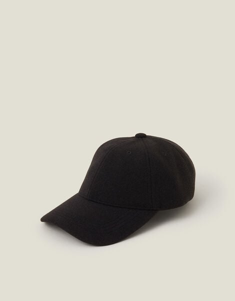 Brushed Baseball Cap, Black (BLACK), large