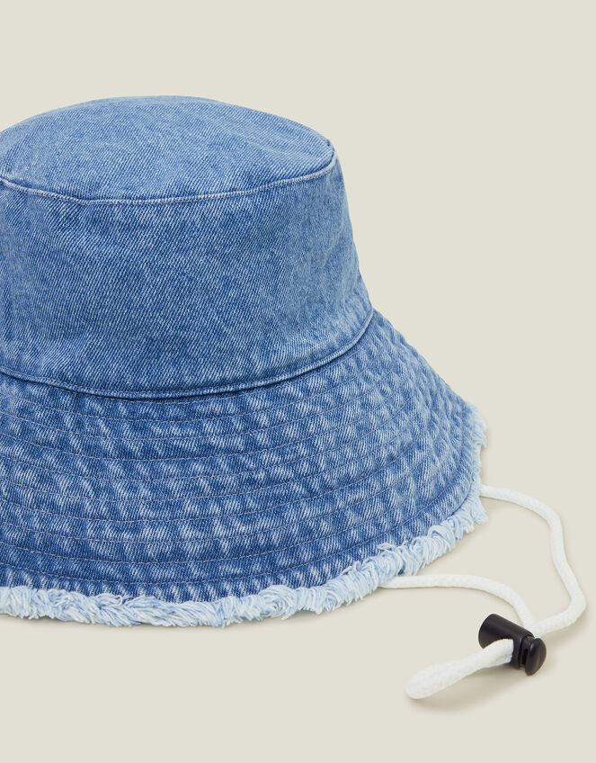 Denim Bucket Hat, , large