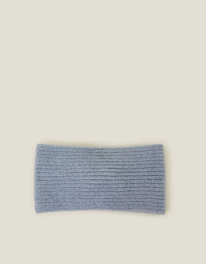 Soft Knit Bando Headband, Blue (BLUE), large