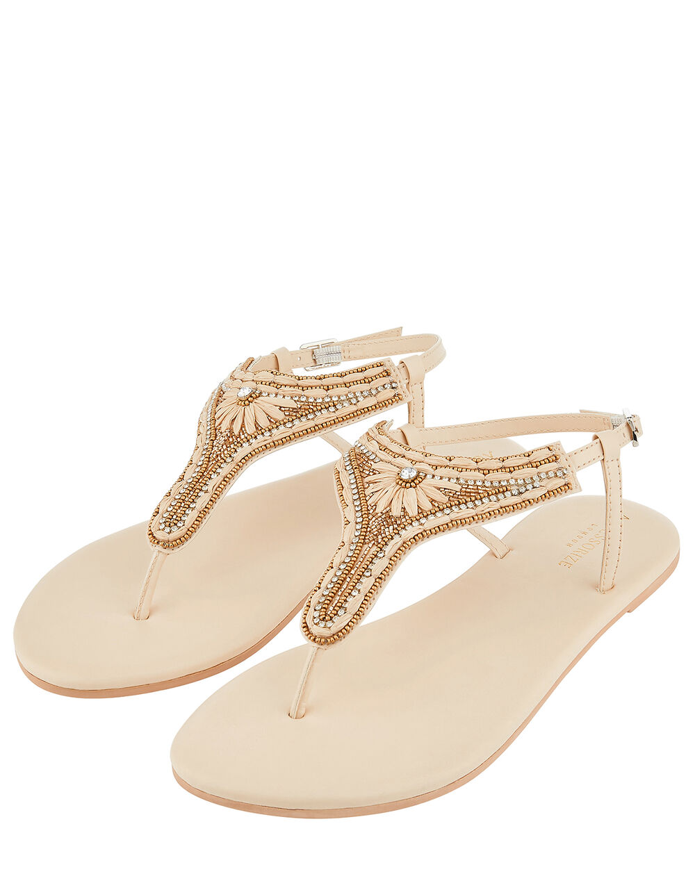 Cairo Sparkle Sandals Natural | Sandals & Flip Flops | Accessorize UK