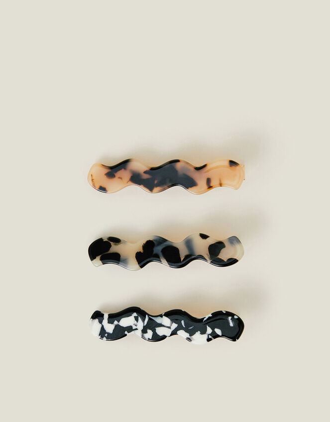 3-Pack Wiggle Resin Hair Clips, , large