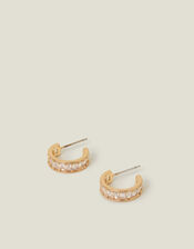 Crystal Embedded Hoops, , large