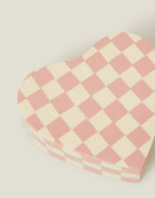 Checkerboard Heart Trinket Box, , large