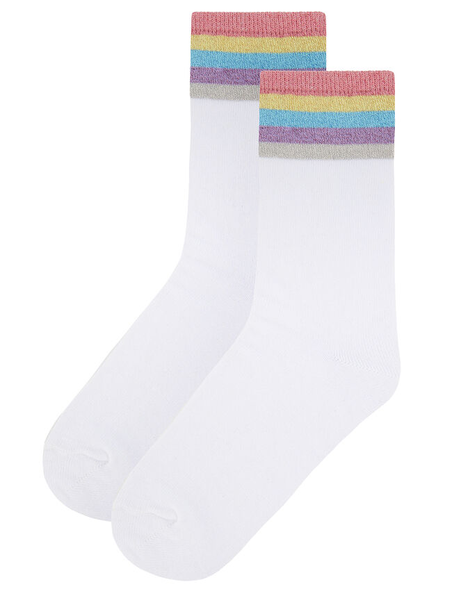 Sparkle Rainbow Cuff Ankle Socks | Socks & Tights | Accessorize UK