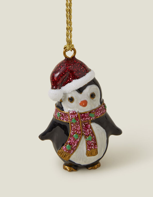 Penguin Santa Christmas Tree Decoration, , large