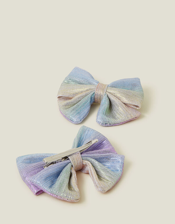 2-Pack Girls Ombre Bow Clips, , large