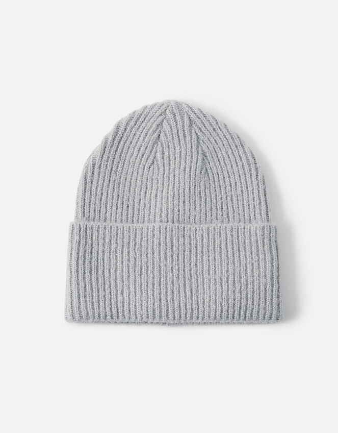 Soho Knit Beanie Hat, Grey (LIGHT GREY), large