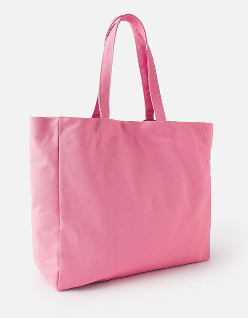 Canvas Shopper Bag Pink | Tote & Shopper bags | Accessorize Global