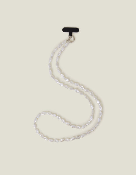 Faux Pearl Bead Phone Strap, , large