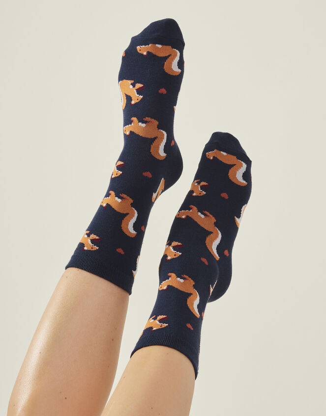 Squirrel Heart Socks, , large