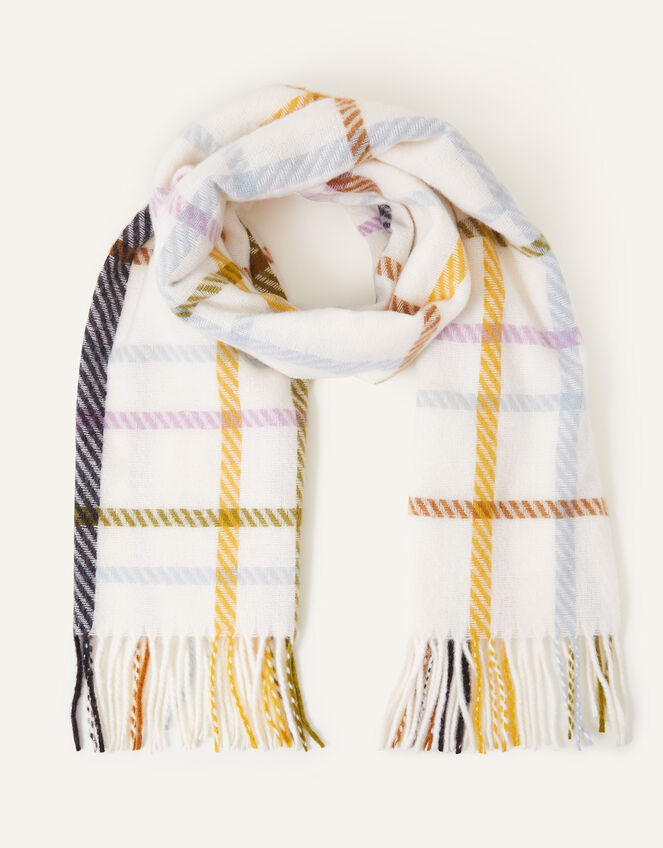 Chelsea Check Print Scarf, , large