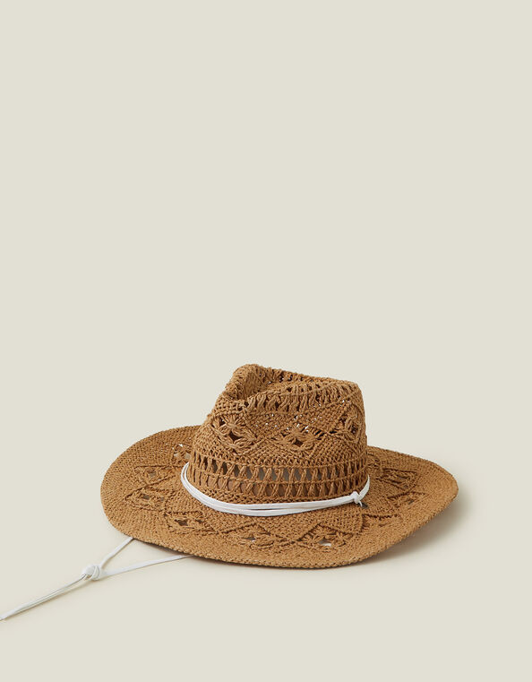 Raffia Weave Hat, , large