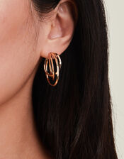 Layered Hoop Earrings, , large