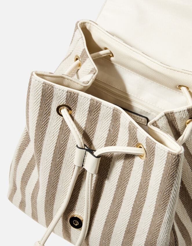 Woven Stripe Rucksack | Backpacks | Accessorize UK