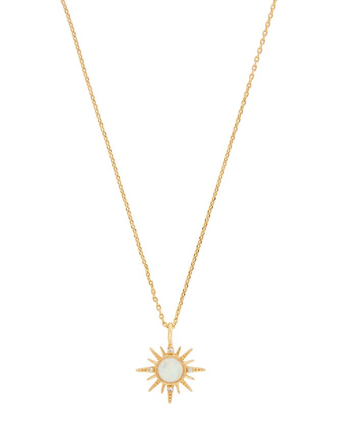 Gold-Plated Starburst Opal Necklace | Z for Accessorize | Accessorize UK