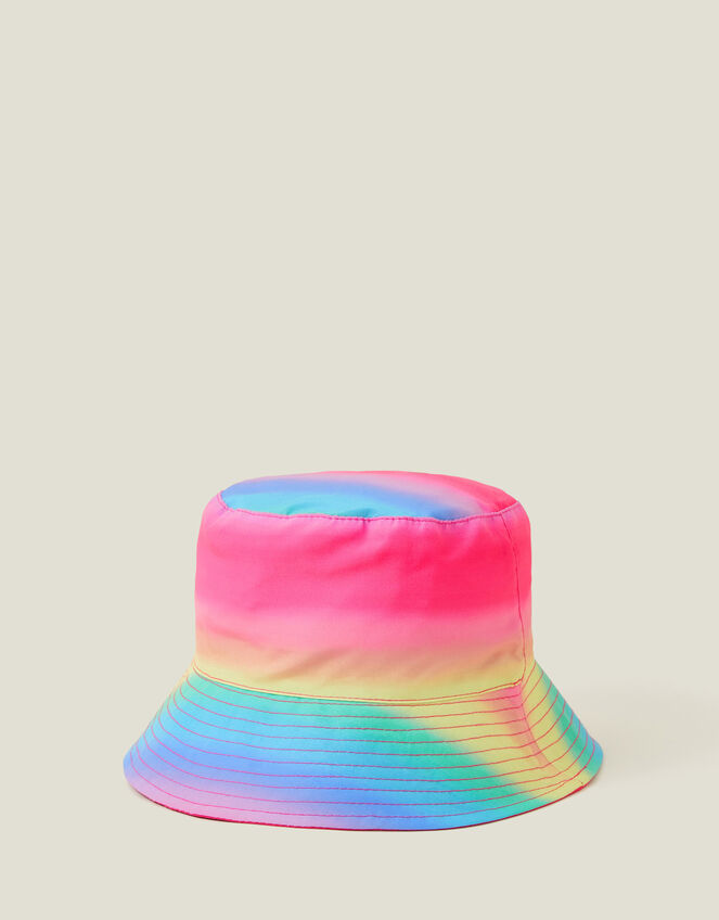 Girls Ombre Reversible Bucket Hat, Multi (PASTEL MULTI), large