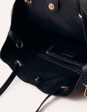 Large Shoulder Bag, Black (BLACK), large