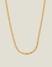 14ct Gold-Plated Star Snake Chain Necklace, , large