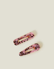 2-Pack Speckled Snap Hair Clips, , large