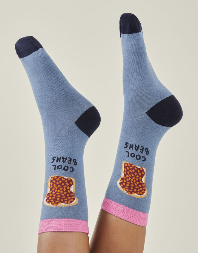 Cool Beans Printed Socks, , large