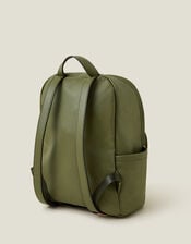 Front Flap Backpack, Green (KHAKI), large