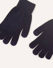 Super Stretch Touch Gloves, Blue (NAVY), large