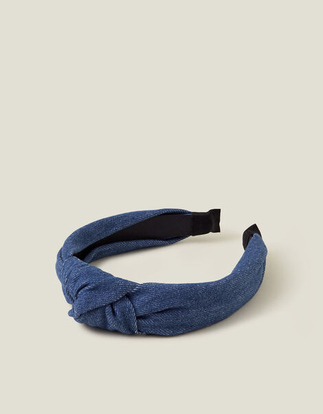 Denim Knot Headband, , large