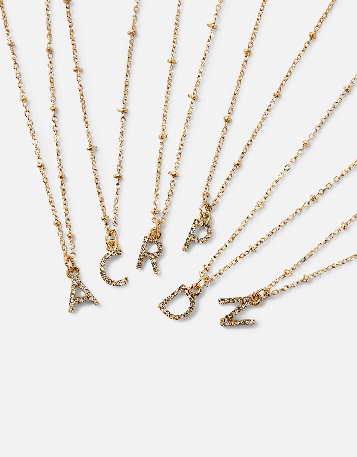 Gold Vermeil Initial Pendant Necklace - C | Z for Accessorize | Accessorize  Global
