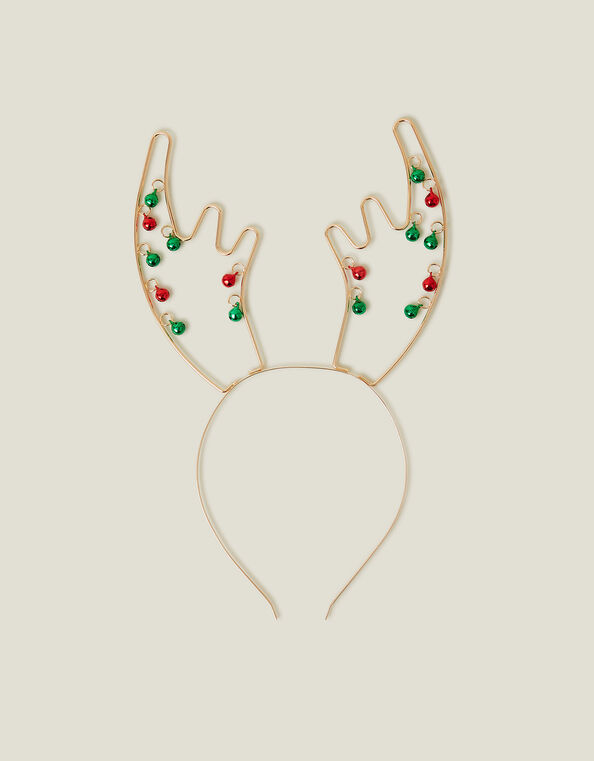 Girls Metal Jingle Bell Antlers, , large