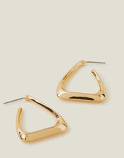 Triangle Hoop Earrings, , large