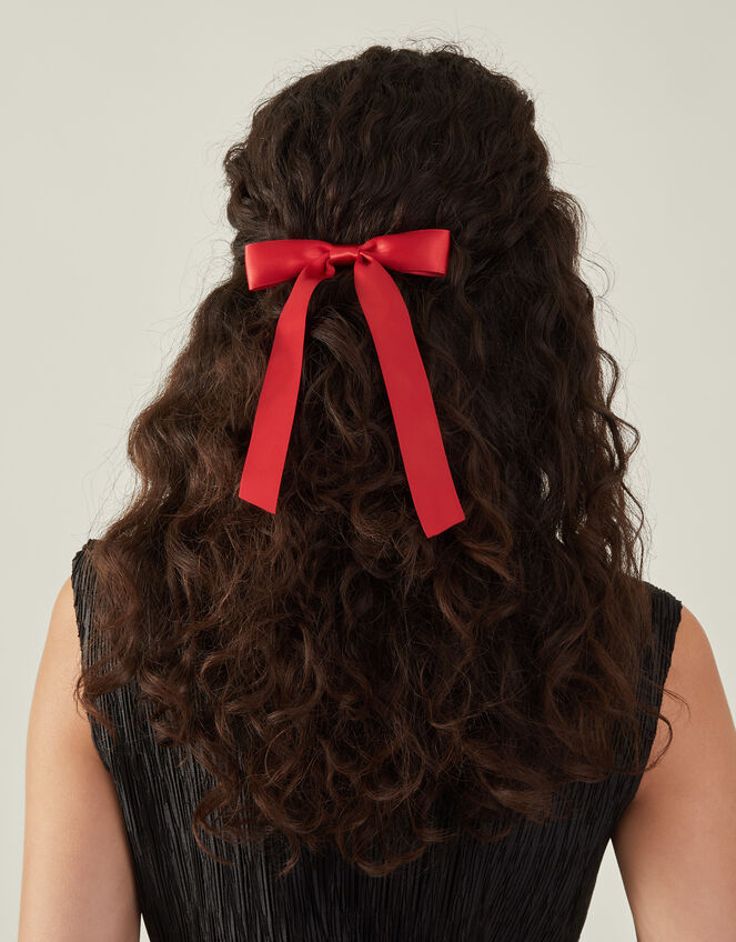 Long Satin Bow, , large