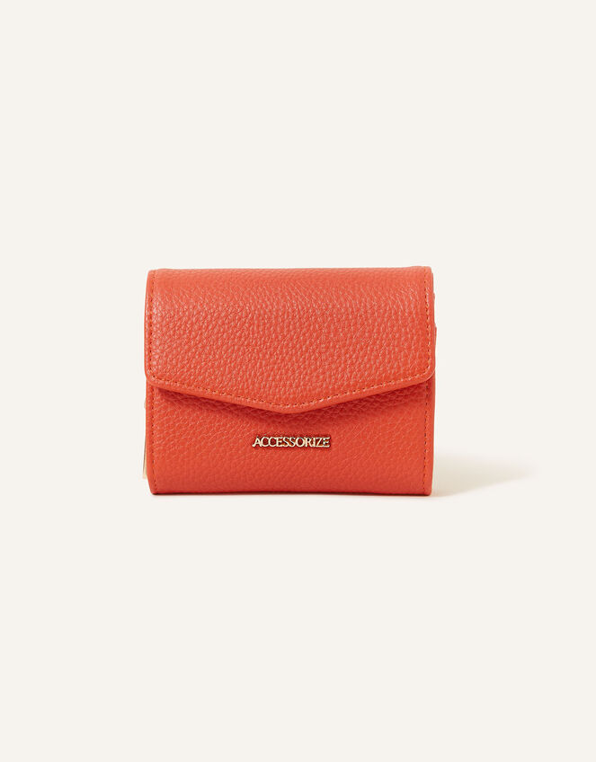 Small Flap Zip Around Purse Orange | Purses & Wallets | Accessorize UK