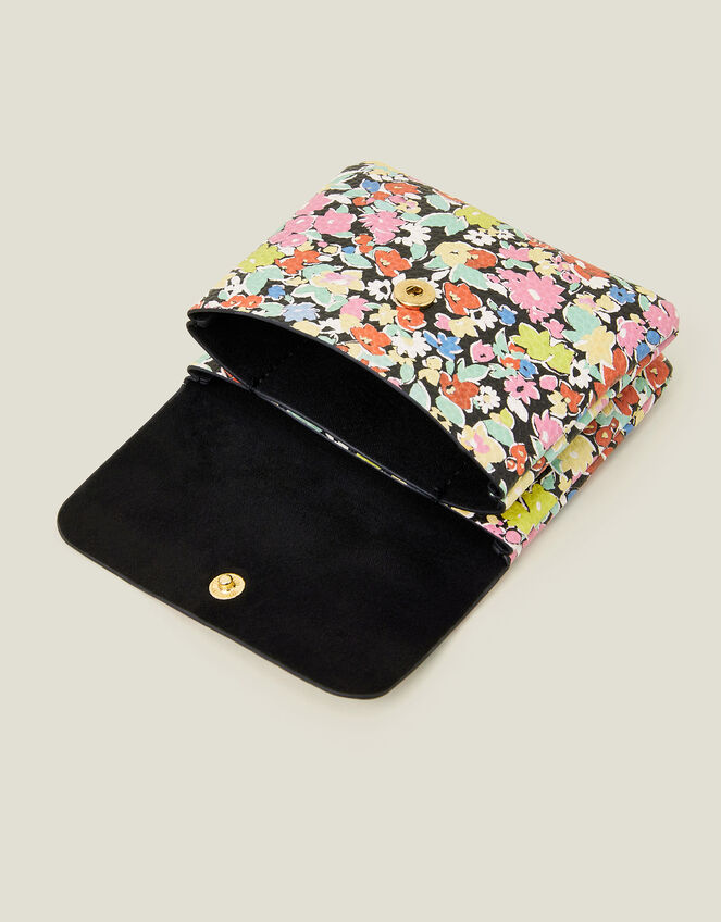 Floral Print Soft Faux Leather Coin Purse, , large