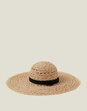 Circle Weave Floppy Hat, , large