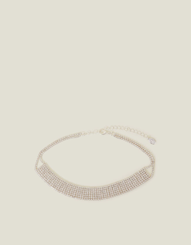 Crystal Cupchain Choker Necklace, , large