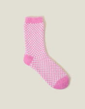 Checkerboard Cosy Ankle Socks , , large