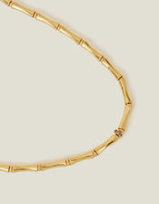 14ct Gold-Plated Bamboo Necklace, , large